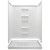 Lyons Elite 60" x 30" Fiberglass Shower Replacement Kit with 74" Linear Shower Wall Surround - White