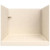 Lyons Elite 54" x 27" Almond Center-Drain Fiberglass Shower Pan with 80" Calabria Flexstone Wall Surround Replacement Kit