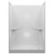 Watershed 54" x 27" Center Drain Fiberglass Shower Replacement Kit - White