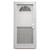 34" x 76" 6-Panel Fiberglass Combo Door - Decorative Sunburst Window - Conventional Storm Door