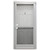 38" x 76" 6-Panel Fiberglass Combo Door - Knocker Viewer