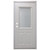 32" x 78" 6-Panel Outswing Steel Door - Mini-Blind Window