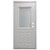 32" x 78" 6-Panel Outswing Steel Door - Mini-Blind Window