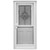 36" x 76" 6-Panel Fiberglass Combo Door - Texas Star Window - Conventional Storm Door
