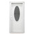 38" x 80" 6-Panel Fiberglass Combo Door - Oval Window