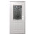 36" x 80" 6-Panel Outswing Steel Door - War & Peace Window