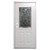 32" x 76" 6-Panel Outswing Steel Door - War & Peace Window