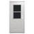 30" x 74" 6-Panel Outswing Steel Door - Vertical Slider Window