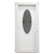 36" x 76" 6-Panel Fiberglass Combo Door - Oval Window