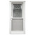 34" x 76" 6-Panel Fiberglass Combo Door - War & Peace Window - Conventional Storm Door