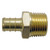 Crown Industries Brass PEX Barb to MPT Adapter