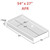 Lyons Elite 54" x 27" x 5.5" Fiberglass Mobile Home Shower Base - Almond