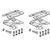 Tie Down Engineering Xi2 Concrete System Longitudinal Hardware Kit for 2 Struts 