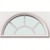 34" x 76" Flush Sunburst Primed Fiberglass Prehung Inswing House Type Exterior Door