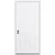 34" x 78" 6-Panel Primed Fiberglass Prehung Inswing House Type Exterior Door