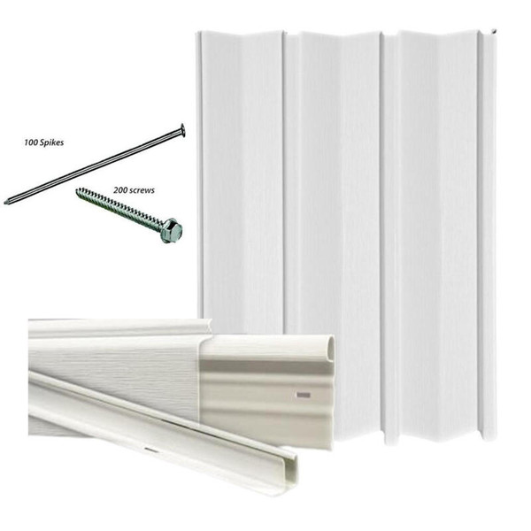 28' x 80' Mobile Home Skirting Kit - Premium Plus Solid Skirting