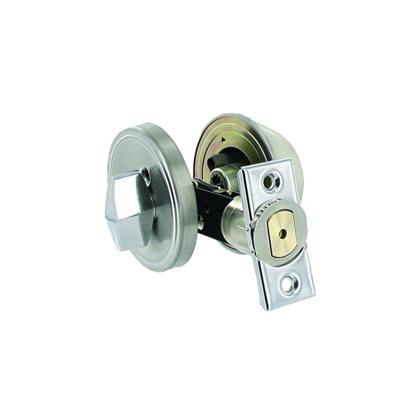 Stainless Steel Single Cylinder Deadbolt Set - 5/8" Latch