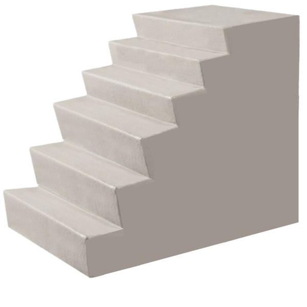 DuraGrip II Fiberglass Step - 7" Step Height - 38" x 38" Platform - 6 Steps - 42" Tall