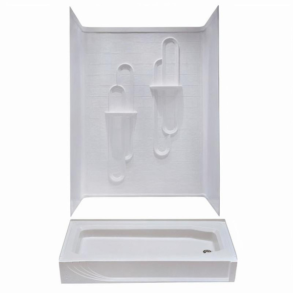  Better Bath 54" x 27" ABS Shower Replacement Kit 