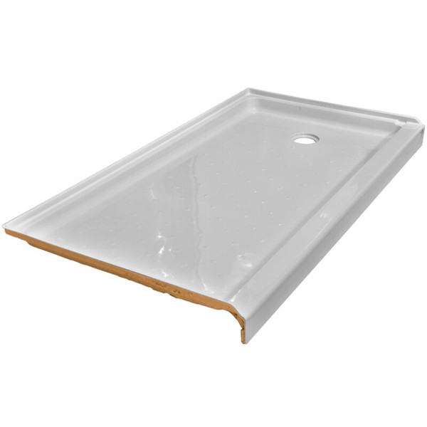 Lyons Elite 60" x 30" x 3.5" Fiberglass Mobile Home Shower Base - White