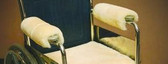 M125B: Sheepskin Wheelchair Arm Pads - Champagne/Beige