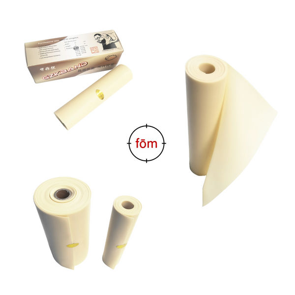 GZK Thin WHITE Latex Band - 0.37mm - 2-10m/6.5-33ft