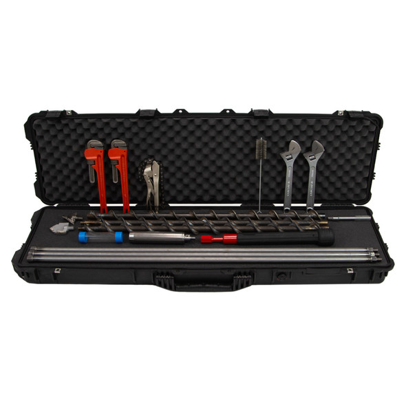 2" Stainless Steel Flighted Auger Kit w/ No Drill, 5/8" Thread