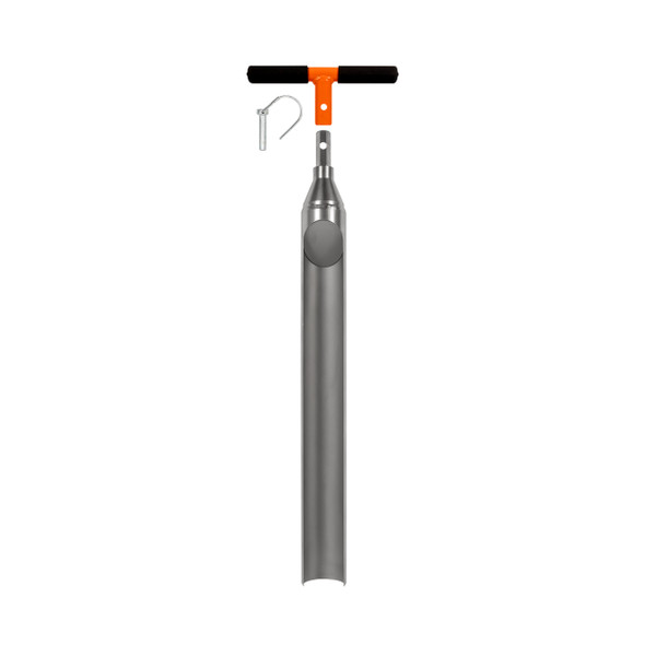 2-1/2" X 20" Stainless Steel Gouge Auger, Hex Quick Pin