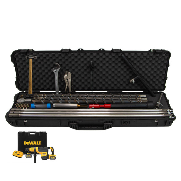 2" Flighted Auger Kit w/ Drill, Hex Quick Pin