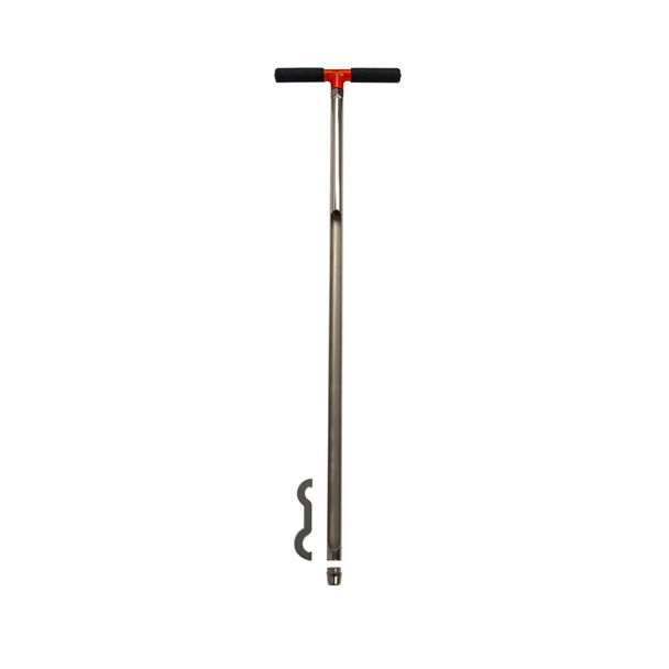 1" X 36" Plated Replaceable Tip Soil Probe (24" Window) w/ Handle, 5/8" Thread