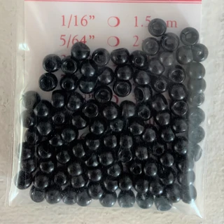 Black tungsten beads