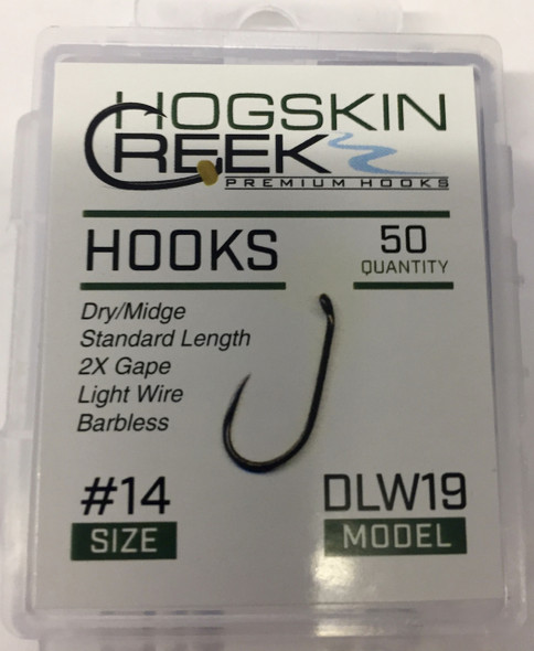 For dry flies, soft-hackle patterns, CDC flies and emerges.  
High Carbon Steen/Barbless/50 Count Dry Fly/Black Nickel/2X wide Gape/Chemically Sharpened/Light Wire.  
Compare to TMC103, Orvis Tactical Dry, Dohiku 301, Firehole 419