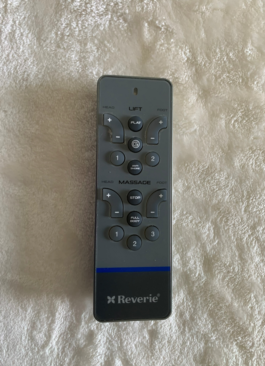 reverie electric adjustable bed remote control