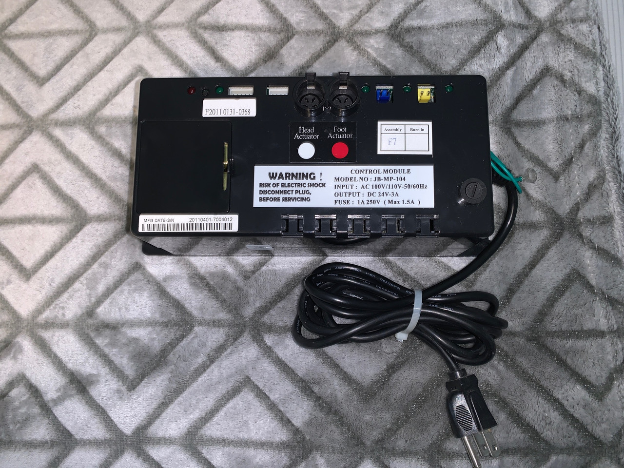 Reverie JB-MP-107 Control Box
