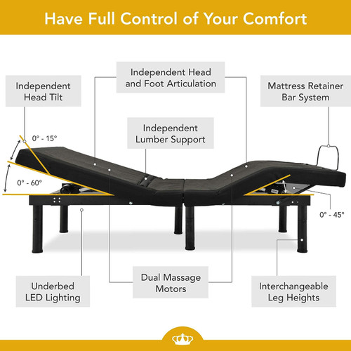 DM9000F Adjustable Bed Base