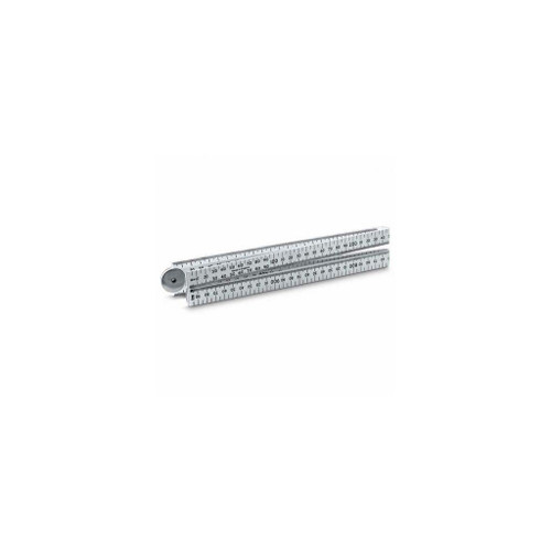 1MTR METRIC/IMPERIAL MARKED PLASTIC FOLDING RULE