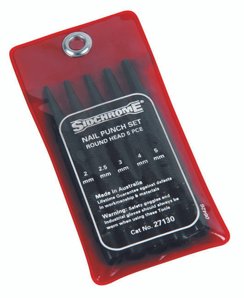5PCE NAIL PUNCH SET