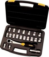 21PCE 3/8\" & 1/2\" DRIVE  METRIC/AF THRU DRIVE SOCKET SET