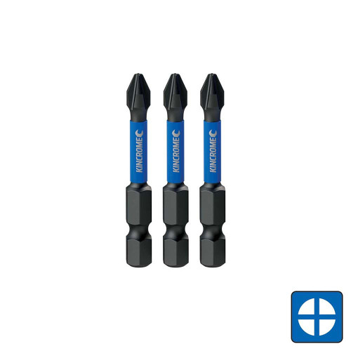 3PC #3 X 50MM PHILLIPS IMPACT BIT SET