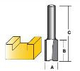 STRAIGHT 16MM D/F 1/2SHK ROUTER BIT