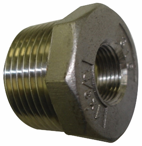 15X10MM 316 STAINLESS STEEL REDUCING BUSH