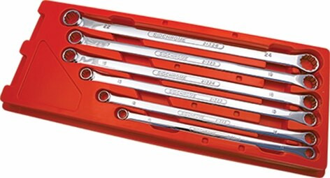 6PC FLAT RING SPANNER SET METRIC 10-24MM