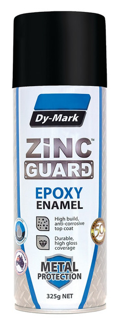 325G AEROSOL ZINC GUARD FLAT BLACK