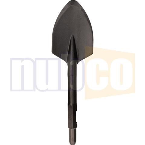 120X500MM 30MM HEX SHANK-POINTED CLAY SPADE