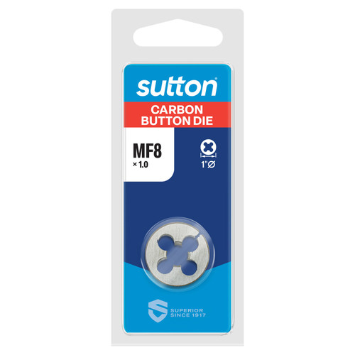 10MMX1MM 1\"OD METRIC FINE CHROME BUTTON DIE