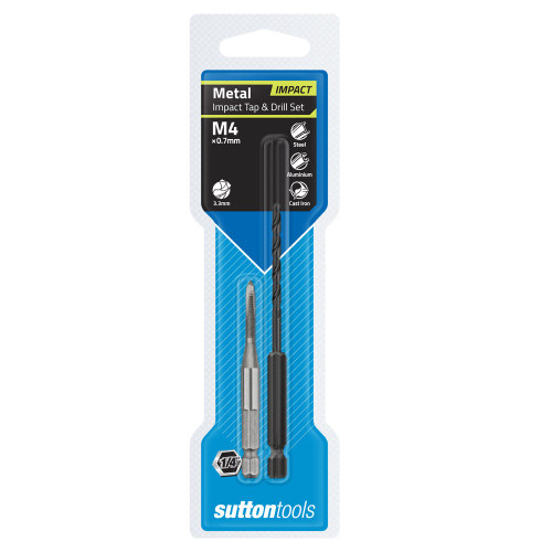 M4 X 0.7MM INTER IMPACT TAP & DRILL SET