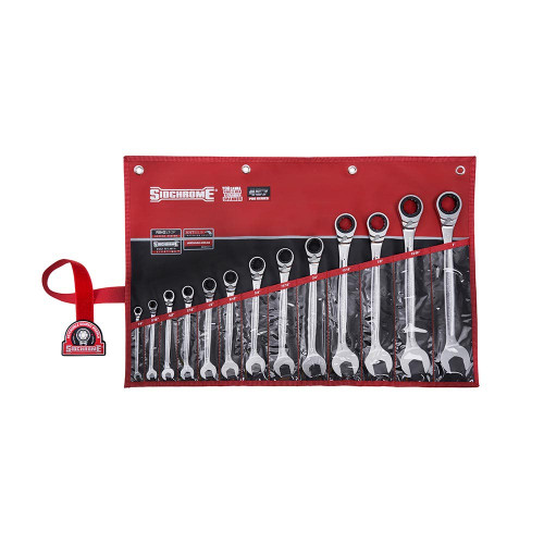 13PCE 1/4-1\" AF GEARED SPANNER SET IN WALLET