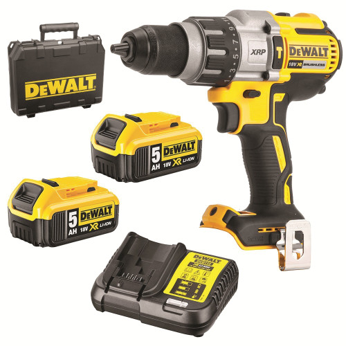 18V XR B-LESS 3SPD HAM DRILL/DRIVER KIT 2X5AHBATT,CHAR,CASE
