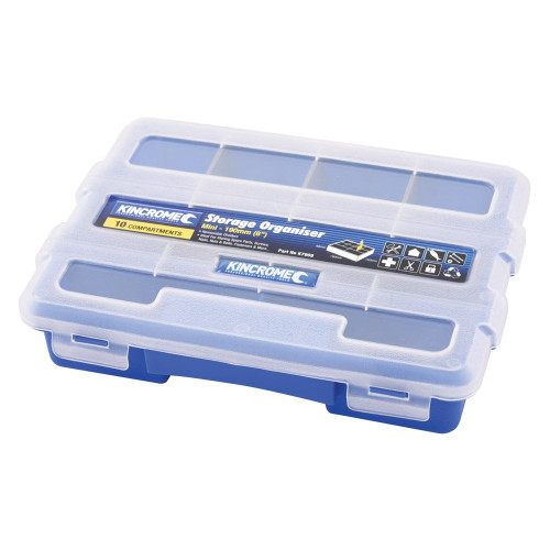 190X150X40MM 10 COMPARTMENT PLASTIC ORGANISER BOX