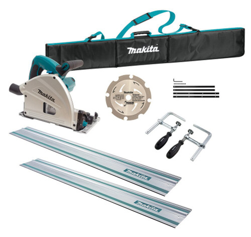 165MM (7\") 1300W PLUNGE CIRCULAR SAW W/ TRACKS,CLAMPS,BAG
